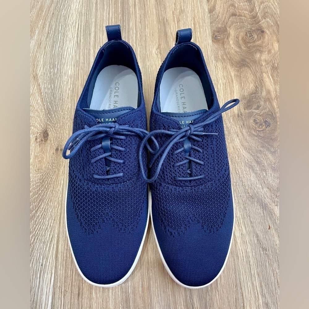 Cole Haan Women's GrandPrø Contender Oxford Navy Blue Size 10 EUC